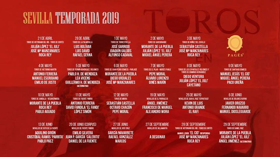 Calendrier Corrida Seville 2023 Séville : L'empresa Pagès A Présenté Les Cartels Officiels De La Temporada  2019 |