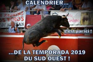 calendrier-Sud Ouest-2019